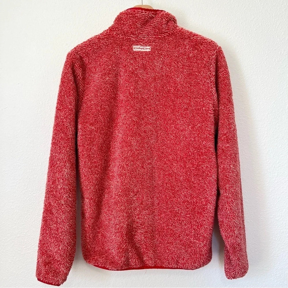 Cinch Jeans Red Fleece 1/4 Zip - Picture 11 of 14